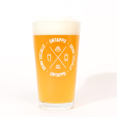 Untappd Cipher Pint Glass