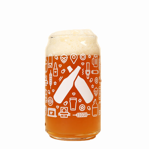 Untappd Anatomy Can Glass