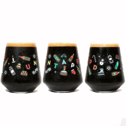 Untappd x Pseudodudo Holiday Glass